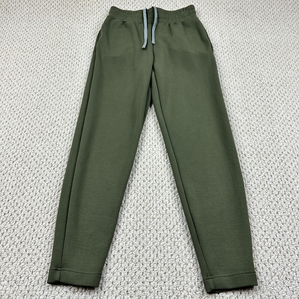VARLEY The Slim Pant 27.5 Womens XS Green DoubleSoft Sweatpants Athleisure